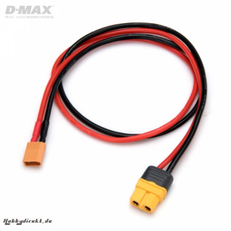 Ladekabel XT30 Stecker auf XT60 14AWG 500mm DYNOMAX B9666