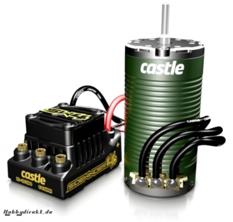 Castle - Sidewinder SW4, 12.6V, 2A BEC, WP Sensorless ESC W/1415-2400 Sensored motor CC-010-0164-07