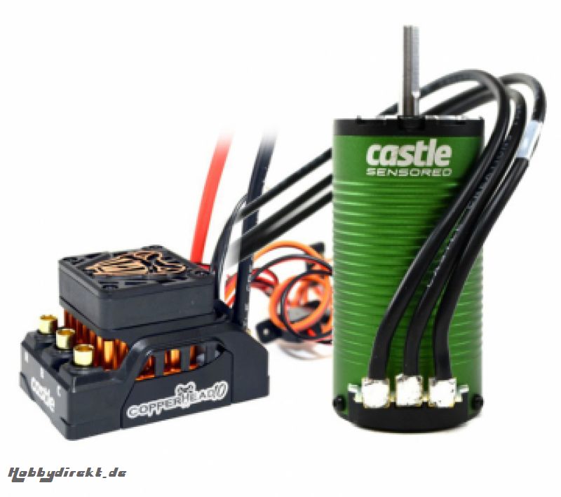 Copperhead 10 ESC und 1412-2400KV Sensor Combo CASTLE CREATIONS 010-0166-16