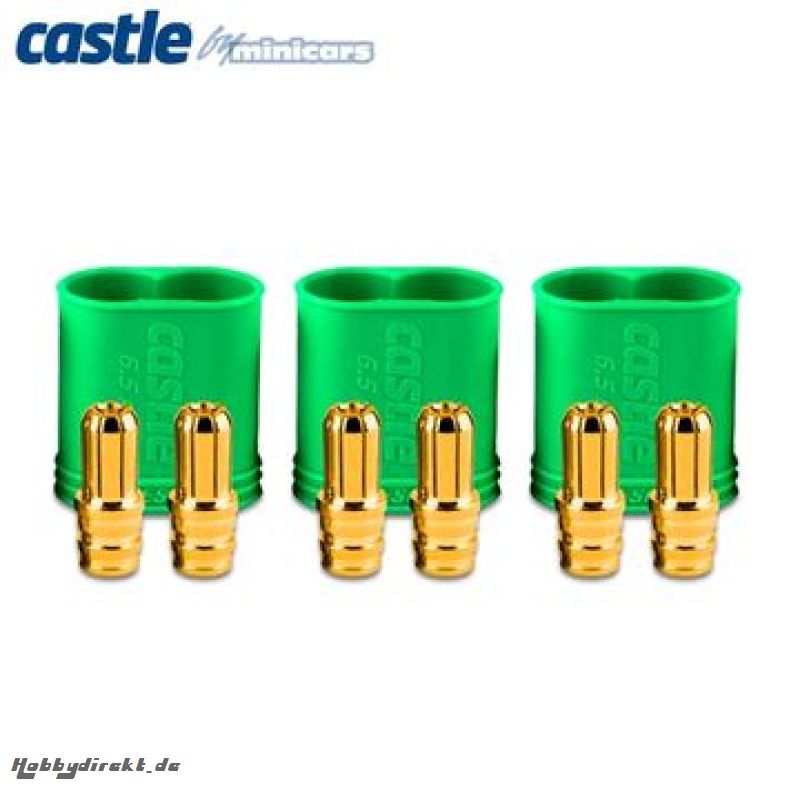 Castle - CC Steckverbindung mit umpolschutz 6.5mm - Stecker Satz CC-011-0068-00