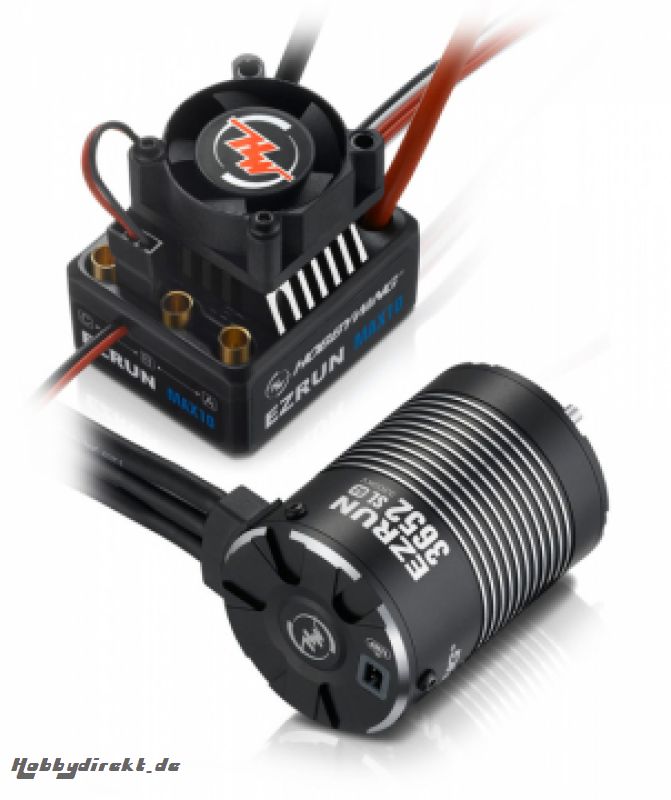 EzRun Combo MAX10 - 3652SL 5400kV 2S 1/10 DISC. HOBBYWING 38010205