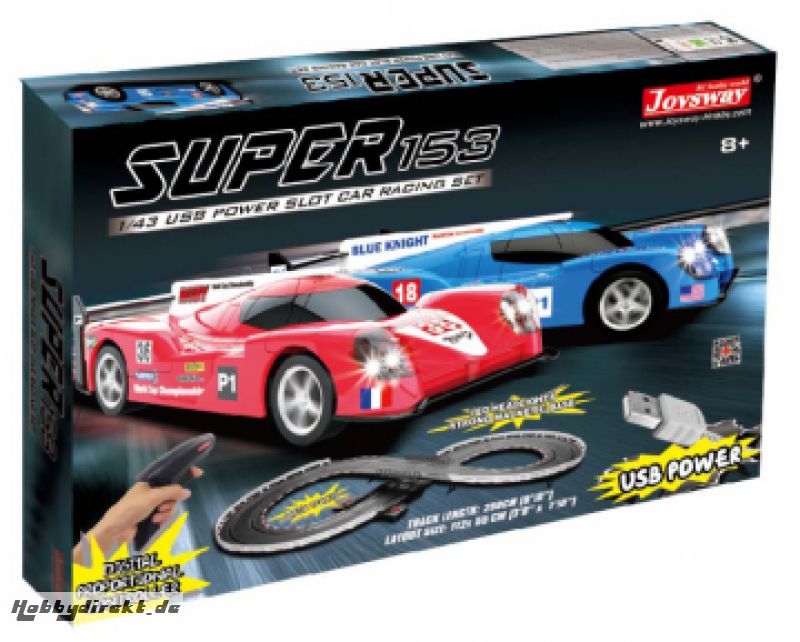 Slot Racing Track 153 Maßstab 1/43 USB 268cm JOYSWAY 2153