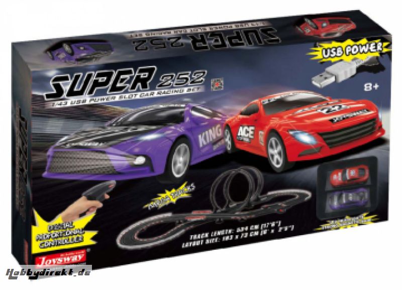 Slot Racing Track 252 Maßstab 1/43 USB 534cm JOYSWAY 2252