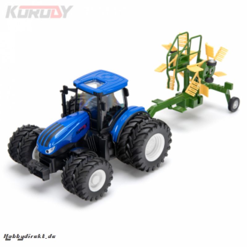 Traktor mit Doppelrädern und Heuwender RC RTR 1:24 KORODY KO6637HB