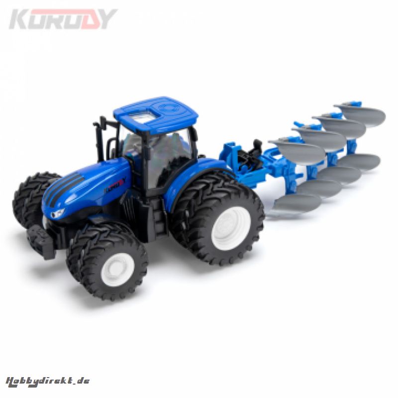 Traktor mit Doppelrädern und Klapppflug RC RTR 1:24 KORODY KO6638HB