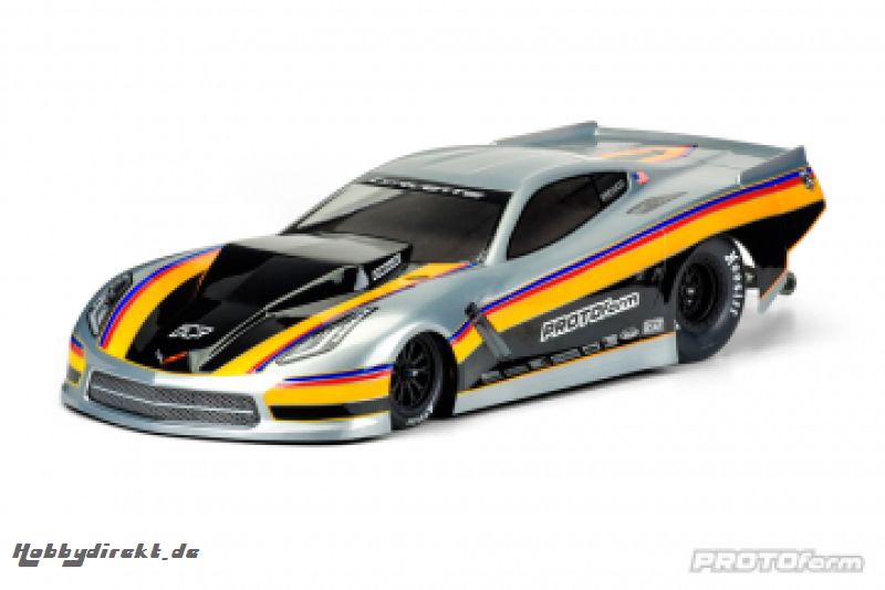 Karosserie Corvette C7 Pro-Mod Clear 2WD Slash Drag Car* PRO-LINE RACING 1571-40