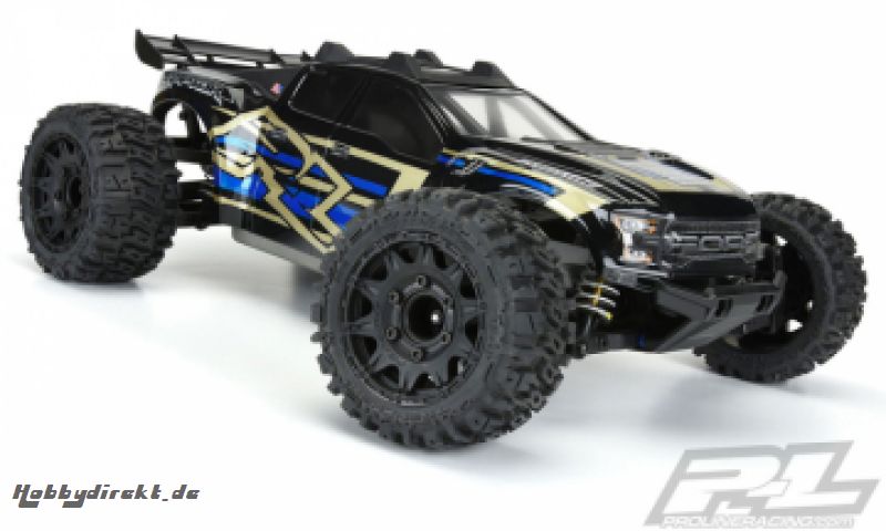 Karosserie Ford F-150 Raptor 2017 Pre-Cut Clear Body Rustler 4x4 PRO-LINE RACING 3528-17