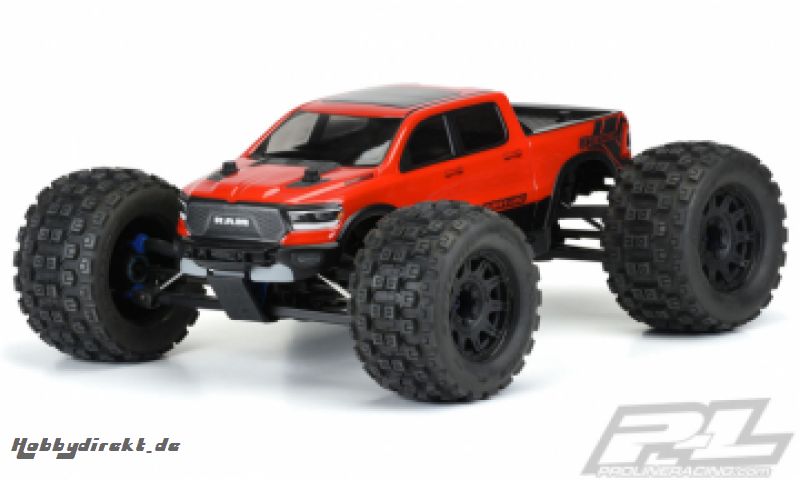 Vorgeschnittene 2020 Ram Rebel 1500 Clear Body E-REVO 2.0* PRO-LINE RACING PRO353617