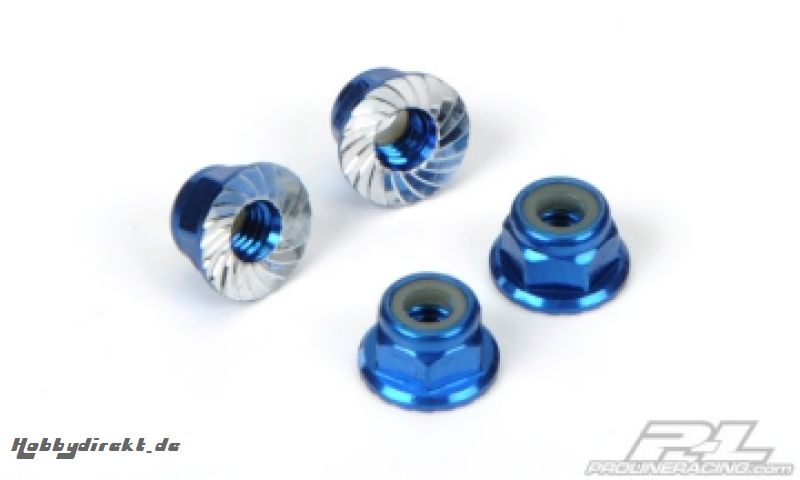 4mm geriffelte Radsicherungsmuttern für 2WD PRO-LINE RACING 6100-00