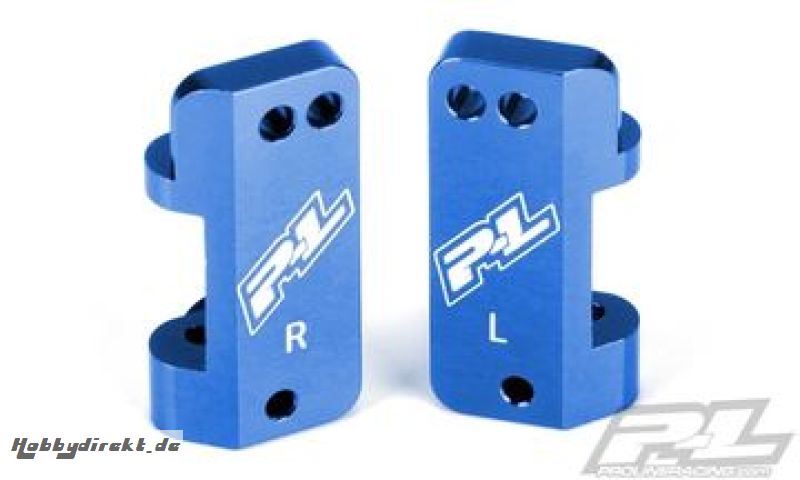 Blaue Aluminium-Radblocks für PRO-2 und SlashÂ® 2WD PRO-LINE RACING 6255-00