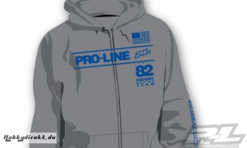 PL Factory Team Hood Grey (M) PRO-LINE RACING 9826-02