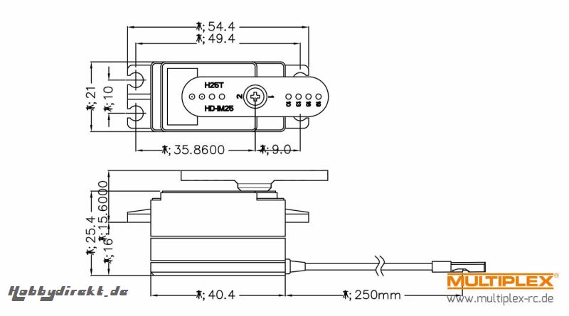 Servo D777MG Multiplex 1-00070