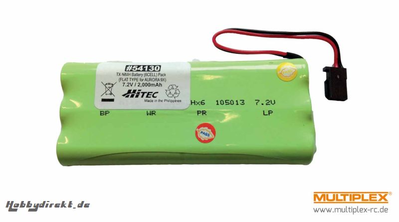 S-Akku Aurora 9X 2000mAh 6 c Hitec 115121