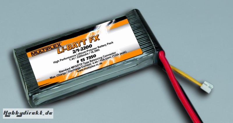 Li-BATT FX 2/1-2200 (M6) Multiplex 157350