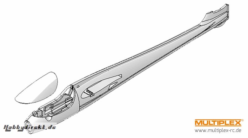 RR Rumpf mit Haube EasyGlider Multiplex 224166