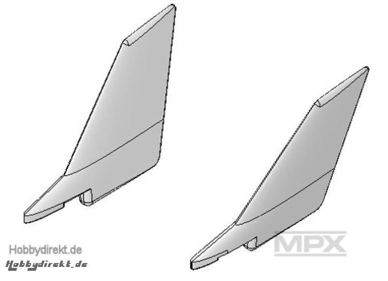 Leitwerke links und rechts FunJet Multiplex 224184