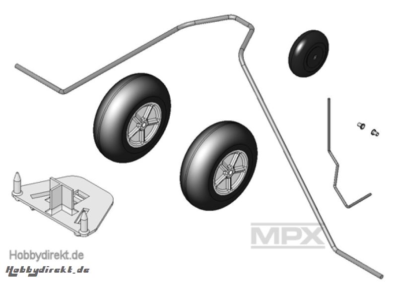 Fahrwerkssatz AcroMaster Multiplex 224206