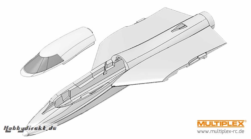 Rumpf mit Deckel FunJet ULTRA Multiplex 224234