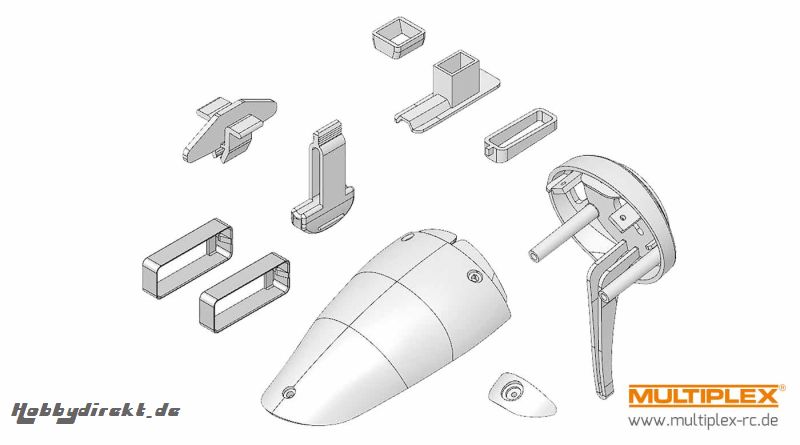 Kunststoffteilesatz EasyStar II Multiplex 224244