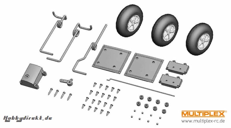 Fahrwerkssatz TUCAN Multiplex 224290