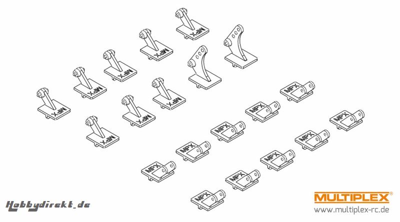 Offset-Scharniersatz FunCub X Multiplex 224441