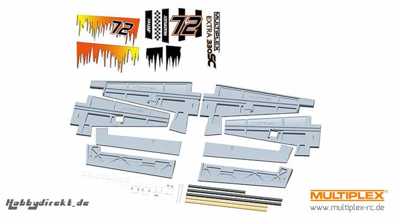 Flächensatz(Schaumteile weiß) Multiplex 224464