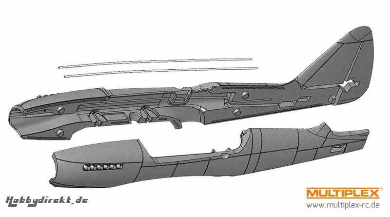 Rumpfhälften DogFighter Multiplex 224581