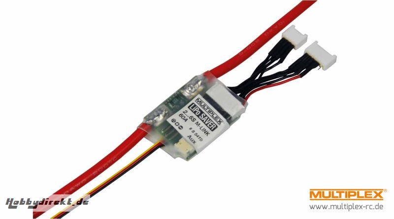 LiPo-Saver Sensor 60A und 6S Zellenüberw. M-LINK Multiplex 85419