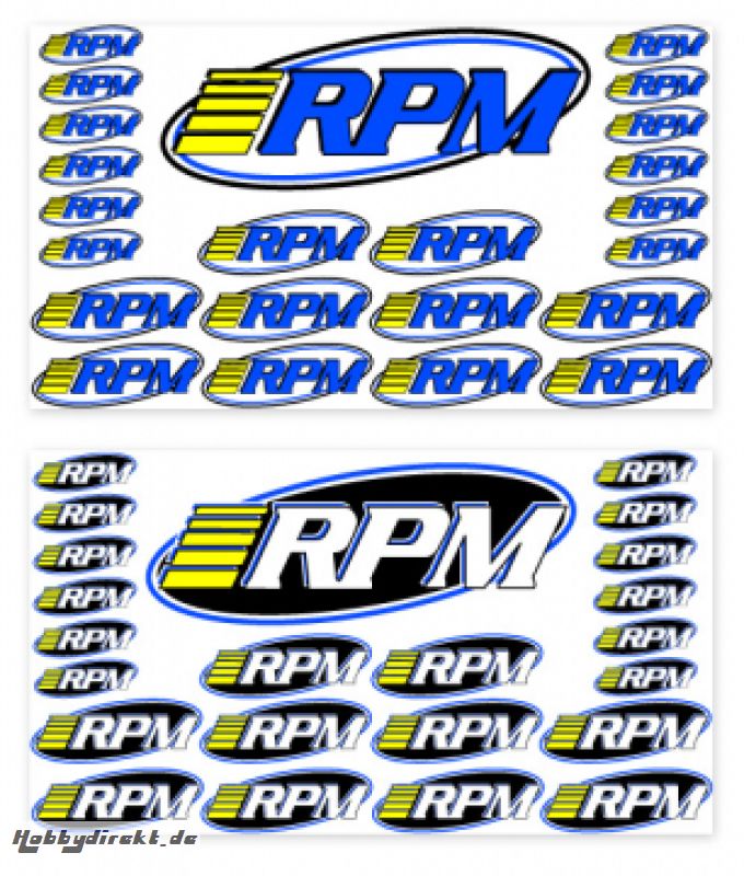 Decal Sheet Pro Logo RPM (2) RPM 70005