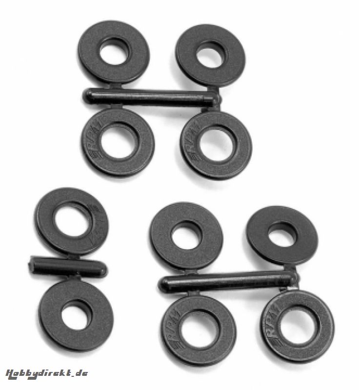 Body Savers 6mm Pfosten Schwarz (5) RPM 80332