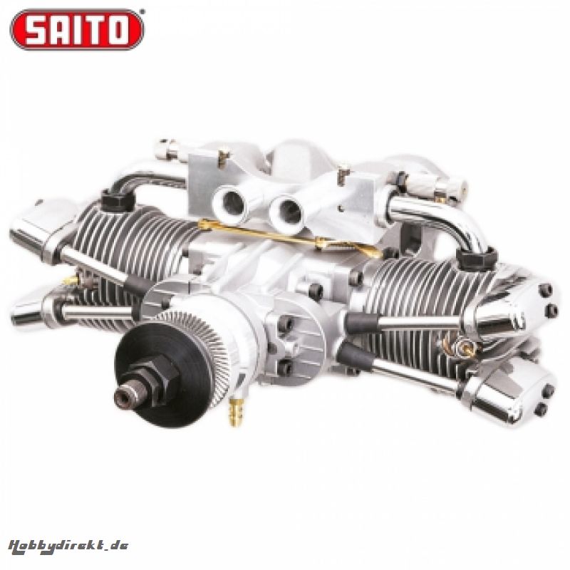 FA-182TD 30cc Twin 4-Takt Methanol Motor SAITO SAFA-182TD