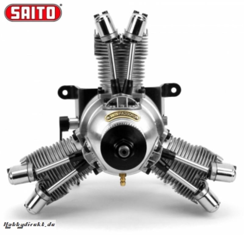 FA-200R3 33cc 4-Takt 3-Zylinder Star Motor Methanol SAITO SAFA-200R3