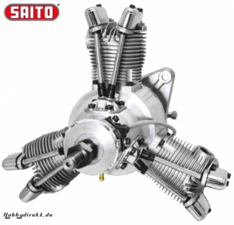 FG-60R3 60cc 4-Takt 3-Zylinder Radial-Benzinmotor SAITO SAFG-60R3