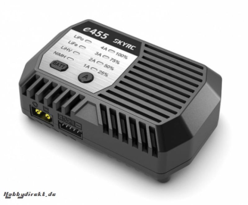 SkyRC e455 Ladegerät LiPo/LiFe/LiHV 2-4S,NiMH 6-8S 50W 240AC SKYRC SK-100170-02 (EU)