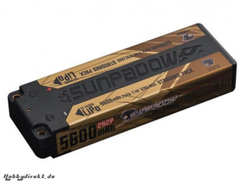 Li-Po Akku 2S 7,4V 5600mAh 120C Stick Gold SUNPADOW 5656040