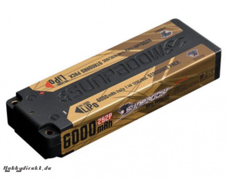 Li-Po Akku 2S 7,4V 6000mAh 120C Stick Gold SUNPADOW 5660041