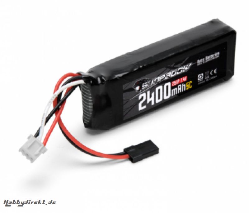 Empfänger-Akku Li-Po 7,4V 2400mAh 5C SUNPADOW HE0002