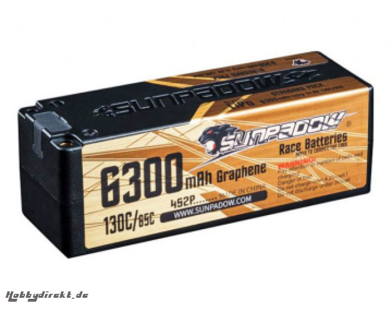 Li-Po Akku 4S 14,8V 6300mAh 130C Gold SUNPADOW JA0007