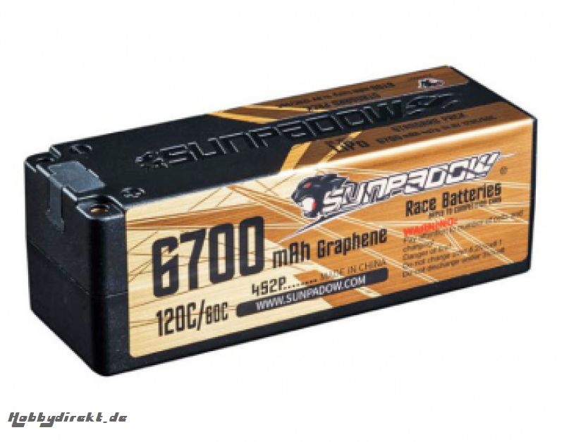 Li-Po Akku 4S 14,8V 6700mAh 120C Gold SUNPADOW JA0008