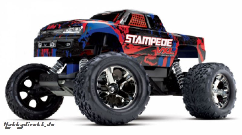 Stampede VXL 2WD 1/10 RTR TQi TSM Red - Disc. Traxxas 36076-4RED