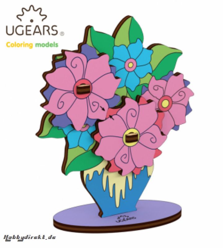 Ugears Bouquet - 4Kids UGEARS Models 10008