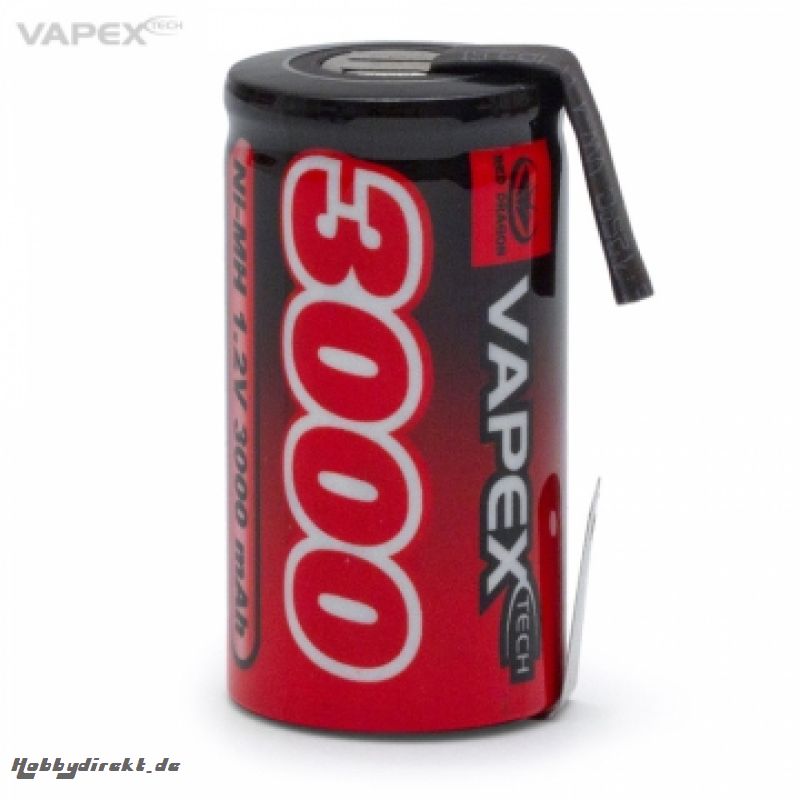 NiMH-Akku 1,2V 3000mAh Sub-C VAPEX RD3000SCT