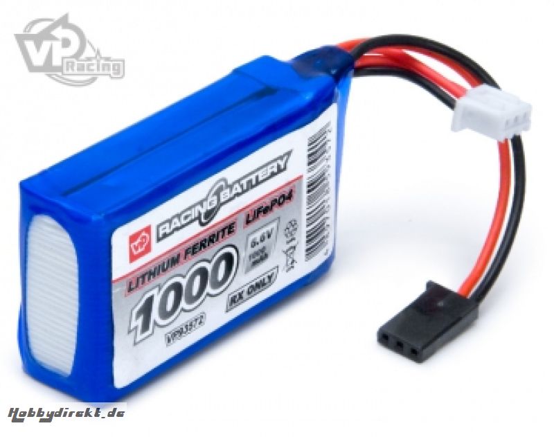 Empfänger-Akku Li-Fe 6,6V 1000mAh Würfel VAPEX LF93572