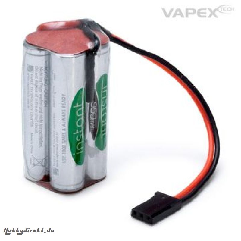 Empfänger-Akku NiMH 4,8V 950mAh Würfel VAPEX 4IN950AAA-W4-F2