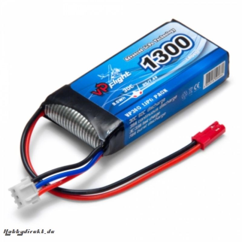 Li-Po Akku 2S 7,4V 1300mAh 30C JST-RCY (BEC) VAPEX LP013F