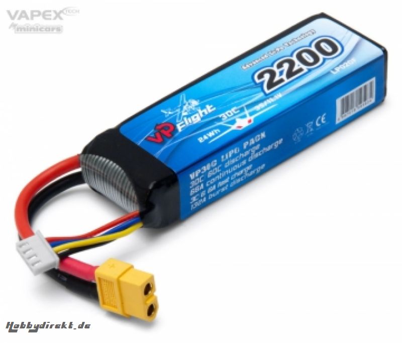 Li-Po Akku 3S 11,1V 2200mAh 30C XT60-Stecker VAPEX LP020FXT