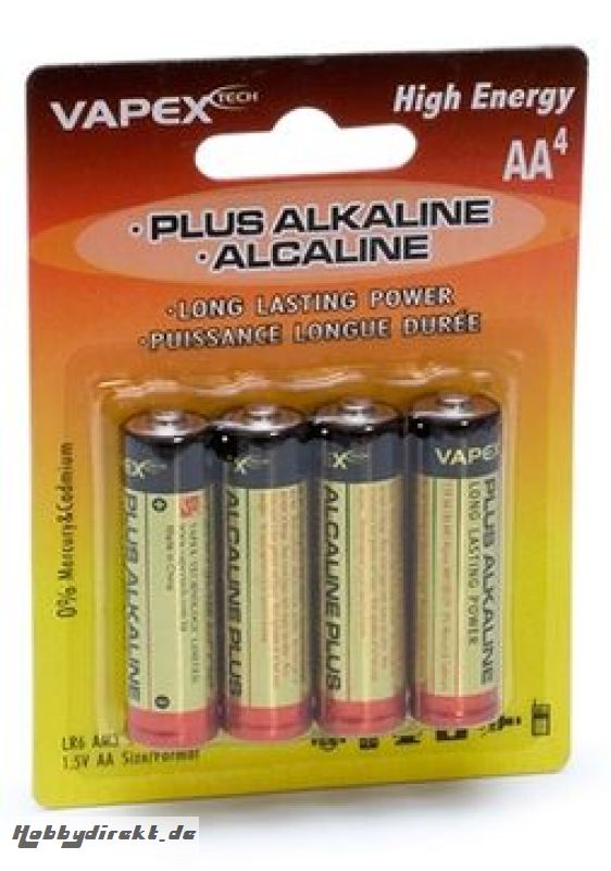 Plus Alkalibatterien AA (4) VAPEX 4VTUAA-PLUS ALKALINE