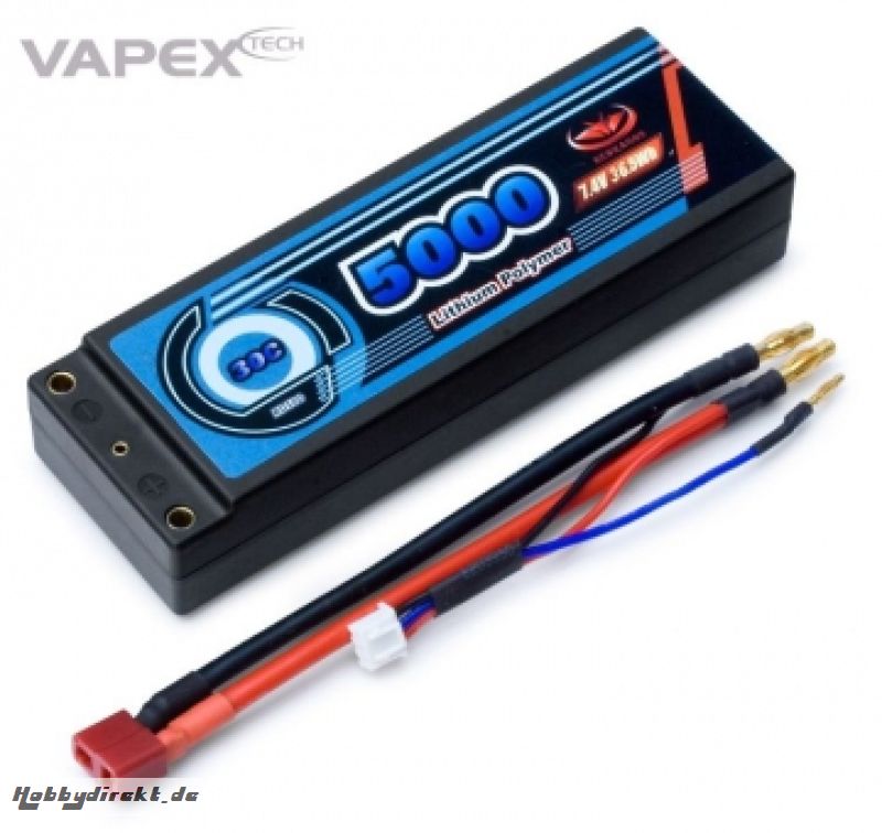 Li-Po Akku 2S 7,4V 5000mAh 30C Hard T-Stecker VAPEX RD500D2