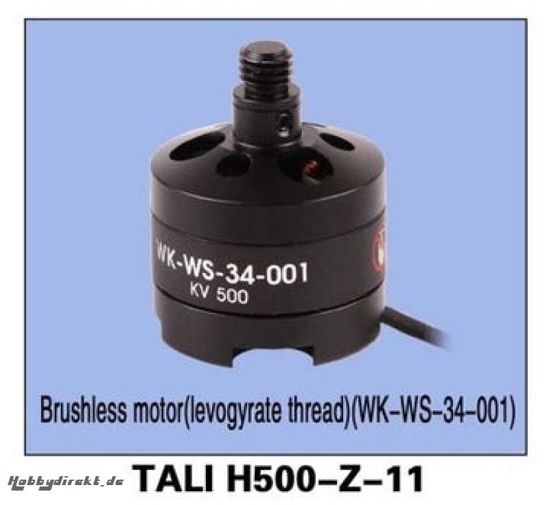 Bürstenloser Motor WS-34-001 Schwarz TALI H500-Z-11 CCW WALKERA 226460400