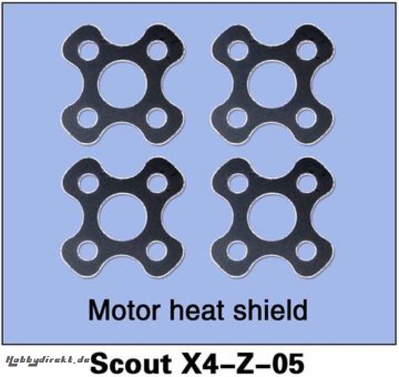 Motor-Hitzeschild Scout X4-Z-05# WALKERA 226468000